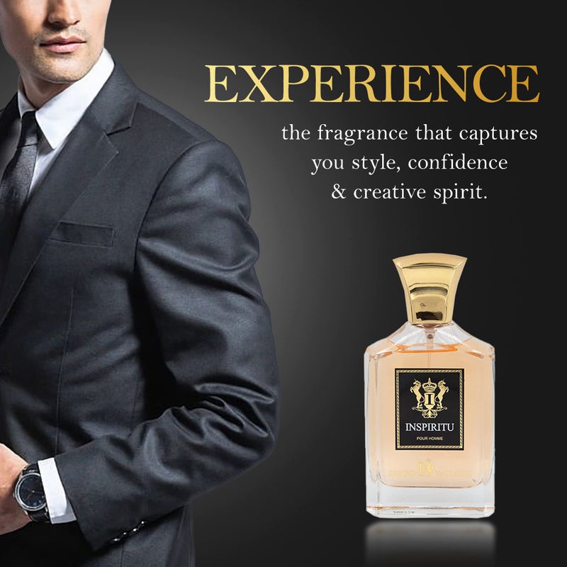 Dumont INSPIRITU POUR HOMME - 3.4oz - Luxury Perfume for Men - Musky & Masculine Fragrance - Long Lasting Cologne Mist & Body Spray Alternative - for Him - Image 5