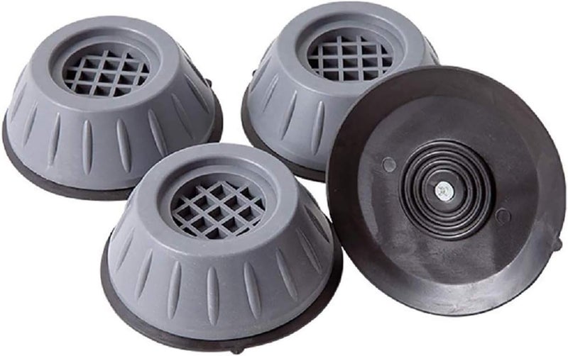 Leostar Rubber Anti Vibration Pads,For Washing Machine And Dryer,Universal Fit Feet,Washing Support,Washing Foot Pads,Pack Of 4, Gray-Black, Sfz-543 - Image 1