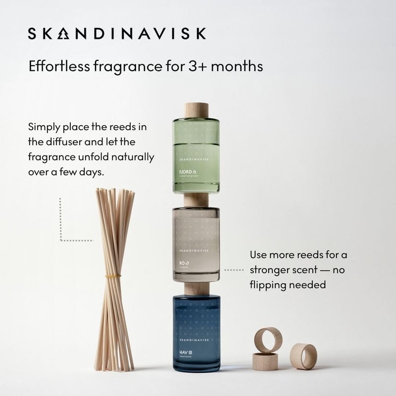 سكاندينافيسك ناشر عطر Skandinavisk KYSS "قبلة" مع 8 أعواد. يدوم لأكثر من 3 أشهر. نوتات العطر: توت أسود وورد، حلوى سكر وقرنفل. 200 مل - Image 5