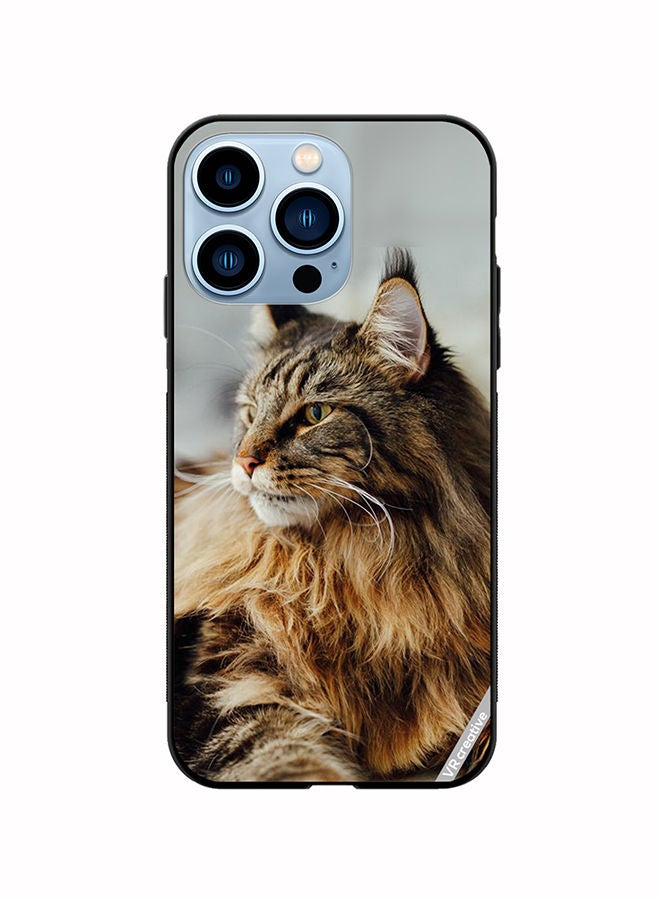 VR CREATIVE Protective Case Cover For Apple iPhone 13 Pro Angry Cat Design Multicolour - Image 1