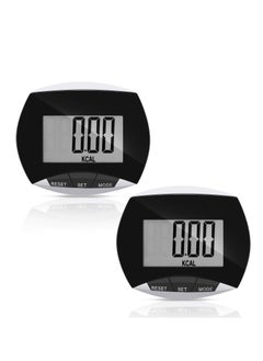 Y&D Portable Pedometer, LCD Digital Display Running Pedometer for Jogging Hiking Walking (2 Pack )  - Image 1