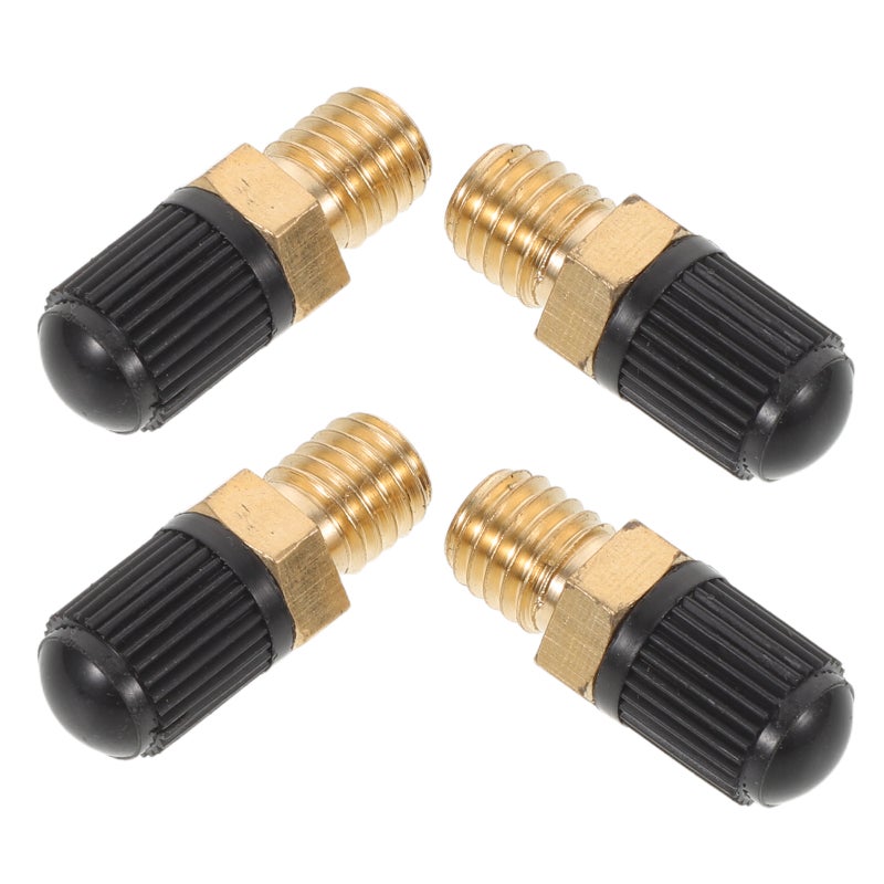 4pcs Car Valve Caps: Universal Tire Valve Stems Caps Universal Stem Covers For Cars Trucks Motorcycles And Bikes Assorted Color - Image 1