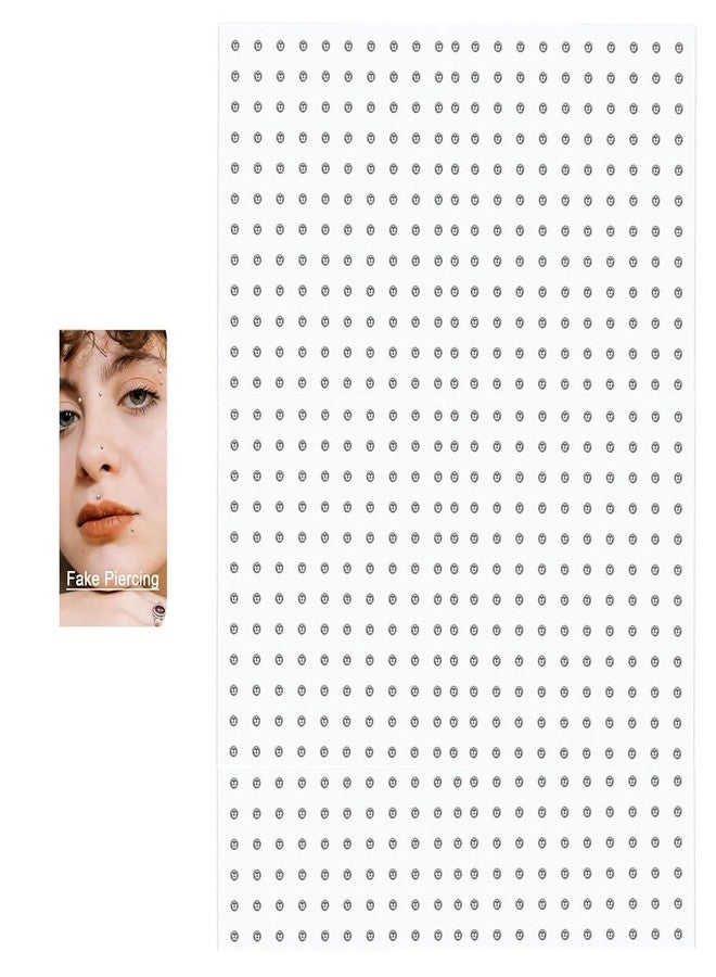 VAMA FASHIONS 147 pcs Silver Gem Stone Sticker Fake Nose Pin Non Piercing Stick on Eyebrow Lip Stud Rhinestones Adhesive DIY Face Jewelry Gems For Women & Girls (3mm Sticker Nose Pin) - Image 1