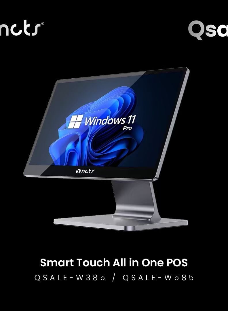 NCTS W585 QSALE W SERIES POS System – Intel Core i5-1235U – 12th Generation | 8GB DDR4 RAM / 512GB NVMe M.2 | Windows 11 Pro/ WIFI & LAN/ 1 Year Warranty silver - Image 5