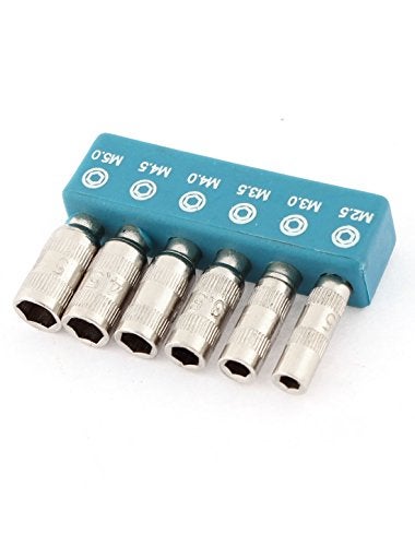 uxcell H4 شفت 2.5 مم 3 مم 3.5 مم 4 مم 4.5 مم 5 مم 6 نقاط سداسية مقبس 6 في 1 - Image 3