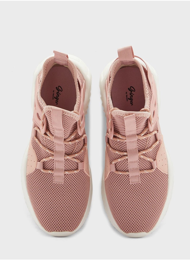 Ginger - Sporty Side Detail Sneakers - Image 1