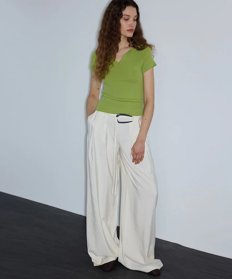 Ipekyol  Wide-Leg Trousers with Belt for Women | Best Price UAE
