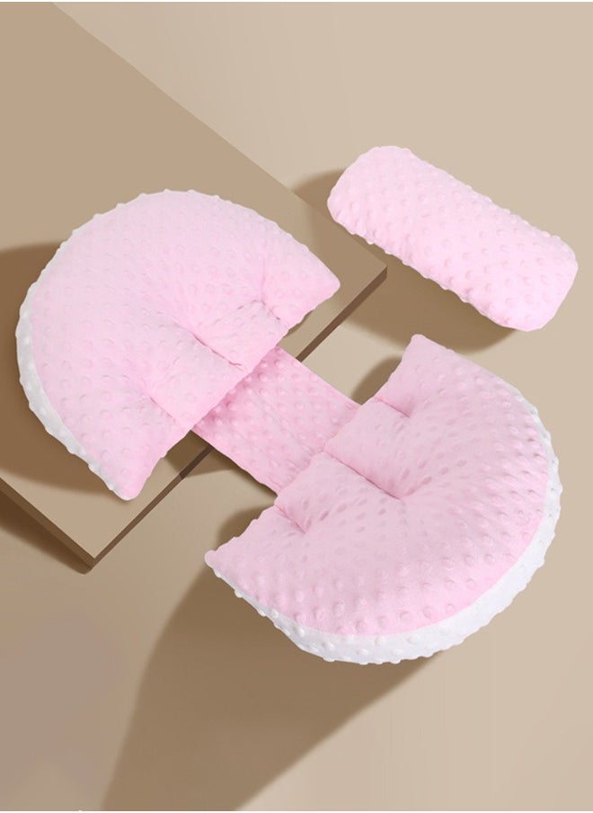 Soft Touch Maternity Pillow Pregnancy Pillow for Sleeping Adjustable Body Pillow With Detachable Washable Cover Soft Waist Support Pillow for Side Sleeper Back Leg Belly Hip  - Image 1