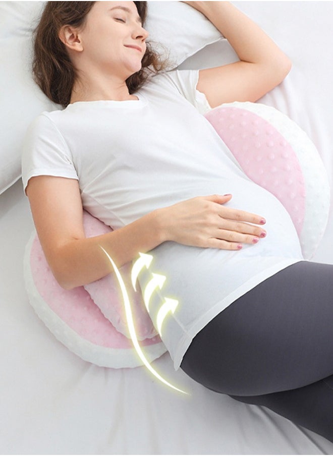 Soft Touch Maternity Pillow Pregnancy Pillow for Sleeping Adjustable Body Pillow With Detachable Washable Cover Soft Waist Support Pillow for Side Sleeper Back Leg Belly Hip  - Image 2