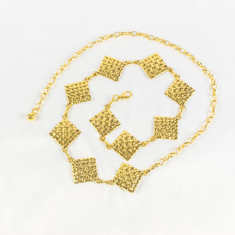 حزام وسط معدن ذهبي حريمي - Image 1