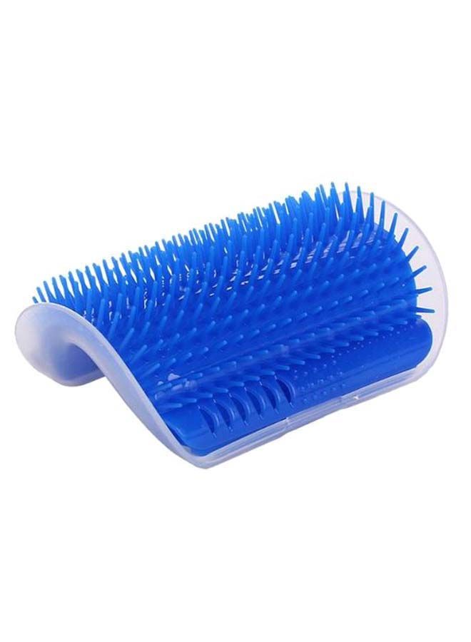 NIBEMINENT Pet Grooming Hair Massage Brush Blue/Clear 12.4 x 8cm