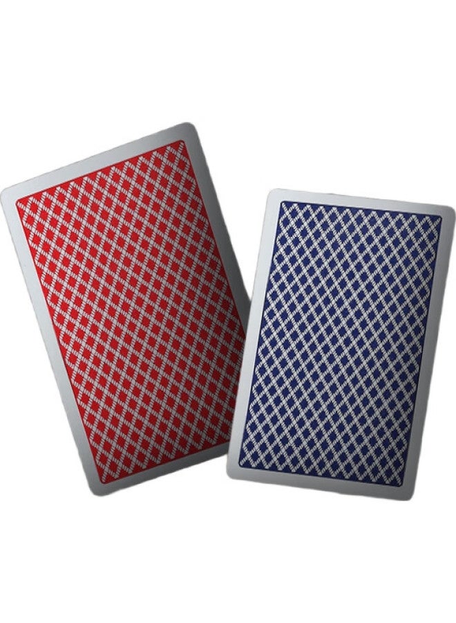 Bee Entertainment-Specific Playing Cards, Plastic Texas Hold'Em Large-Character Wide Cards, Waterproof And Durable, Imported, Blue - Image 1