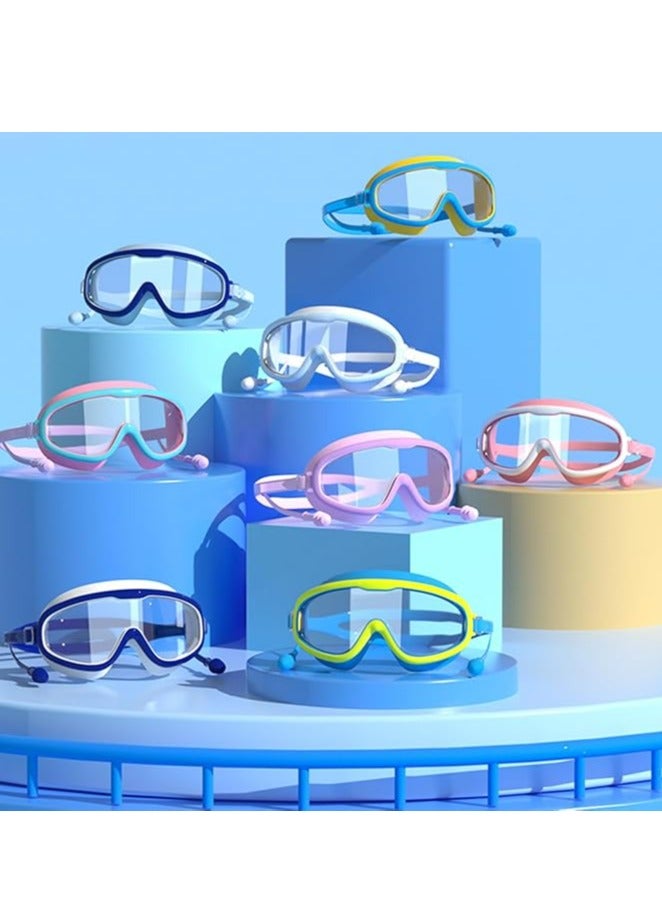 Oasisgalore Kids Swimming Goggles with Nose Clip for Boys and Girls, Leak proof Anti Fog UV Protection（Pink） - Image 5