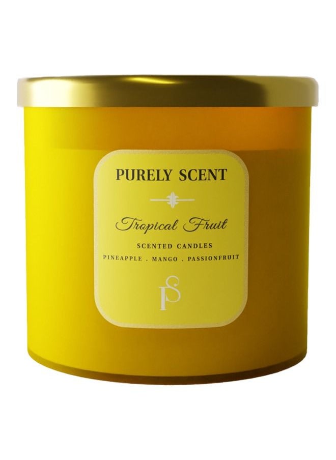 Tropical Fruit Soy Wax Scented Candle, 100% Pure Soy Wax and Vegetable Wax, 92 Hours Burn Time, Fragrant Candles for Home, Office, Scented Candle for Aromatherapy, 14.1 Oz/400 Grams - https://f.nooncdn.com/p/pzsku/Z8996FEC00FF1B35DD8F8Z/45/_/1672911947/00554008-c26d-4abc-adc4-5603dbc98cd8.jpg?format=jpg&width=original
