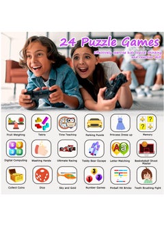 Generic Kids Smart Watch, Smart Game Watch with 24 Games, HD Touch Screen, Video, Camera, Music Player, Pedometer, Flashlight, Alarm Clock,  Kids Watches for 3-12 Year Olds Boy/Girl (Purple)  - Image 3