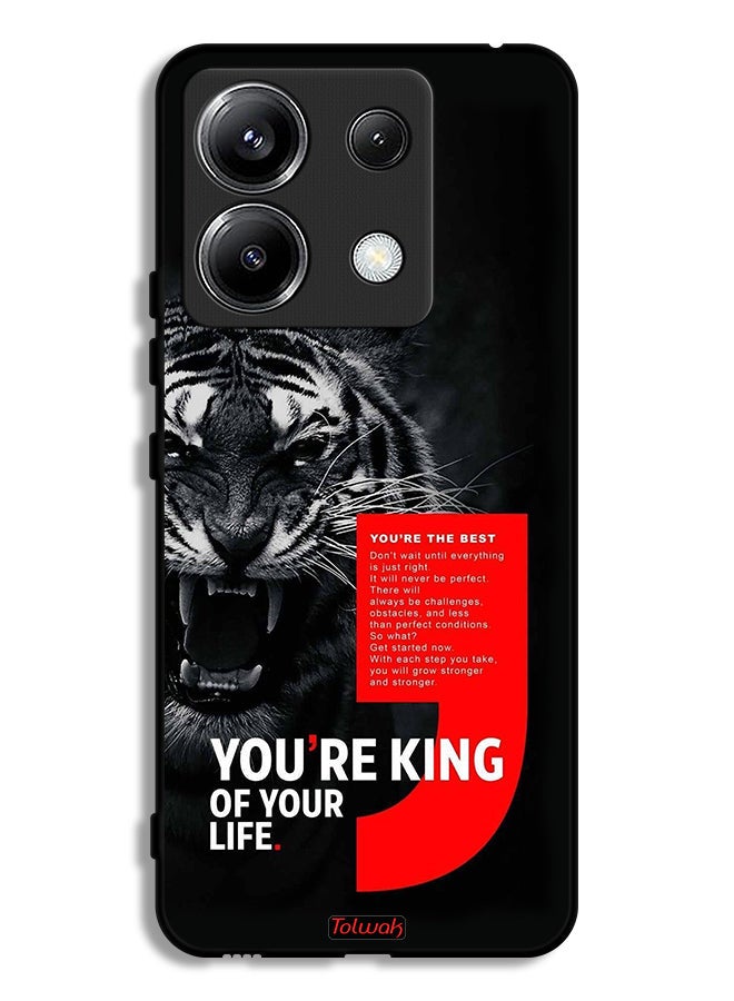 Tolwak Xiaomi Redmi Note 13 Pro 5G Protective Case Cover You Are King Of Your Life - Image 1
