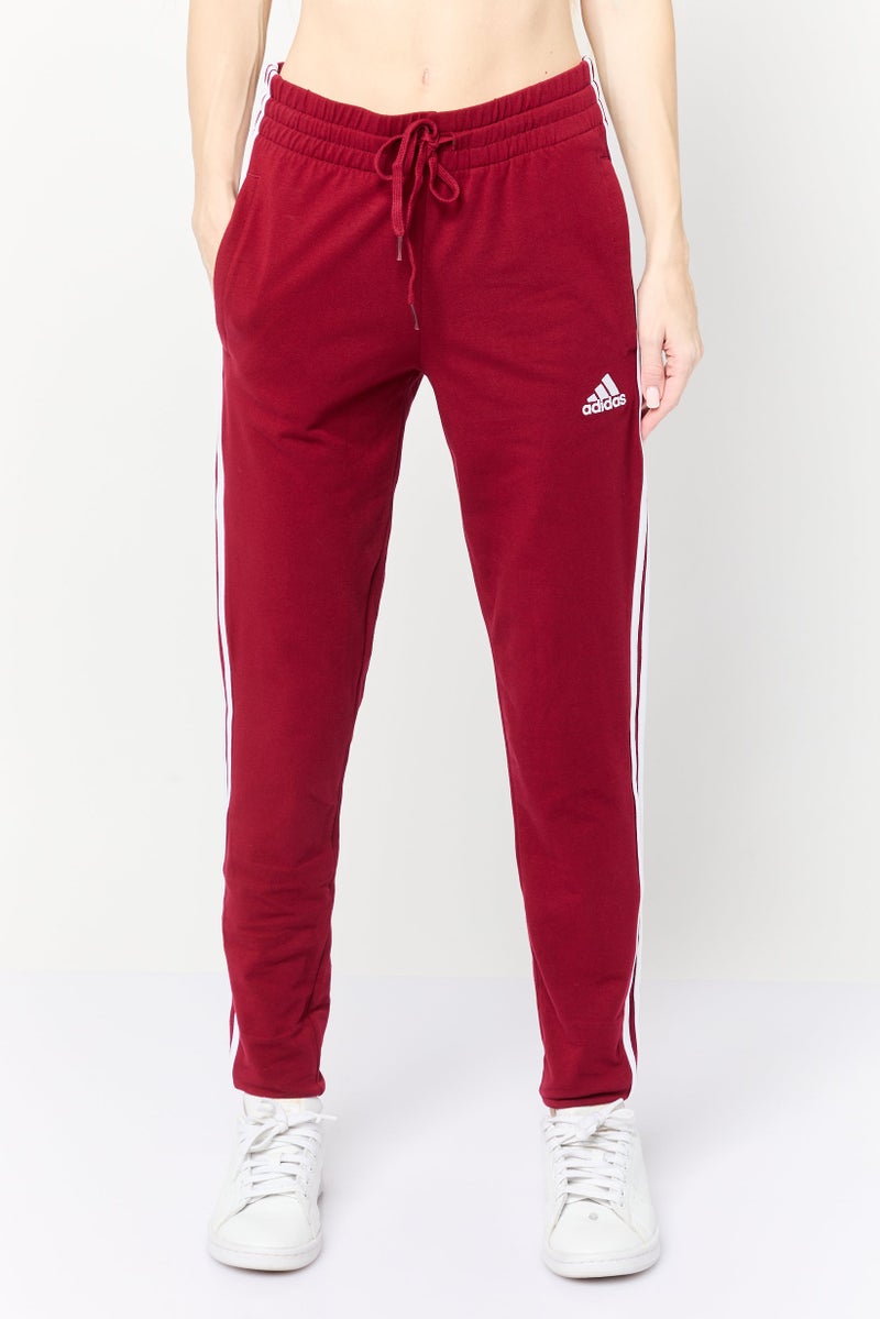 Adidas Women Sportswear Fit Outdoor Sweatpants, Maroon - Image 3