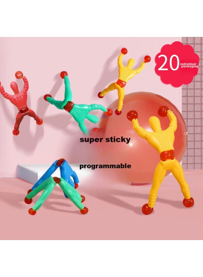 Murcia Wall-climbing Spider-man, Wall-climbing And Backflipping Spider-man, Unpacking Tool, Sticky Little Person Toy For Children, Boys And Girls - Image 1