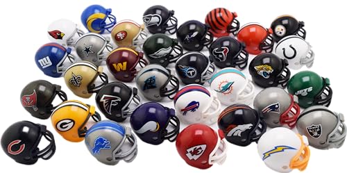 Riddell مجموعة ريديل 32 قطعة لتتبع خوذات NFL - خوذات بحجم حلوى الغمبالي - جميع شعارات NFL الحالية - مجموعة جديدة 2023 - Image 3