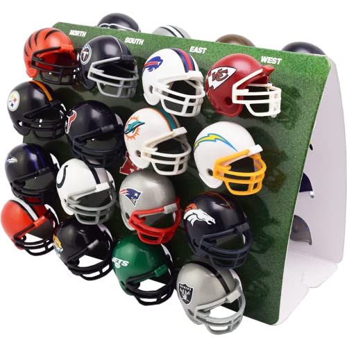 Riddell مجموعة ريديل 32 قطعة لتتبع خوذات NFL - خوذات بحجم حلوى الغمبالي - جميع شعارات NFL الحالية - مجموعة جديدة 2023 - Image 4