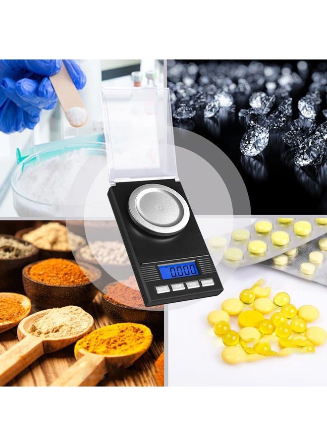 FUZION Digital Milligram Scale 50g/ 0.001g, Portable Jewelry Scale, Powder Scale, Micro Scale for Powder Medicine, Gold, Gem, Reloading, Calibration Weight and Tweezers Included - Image 5