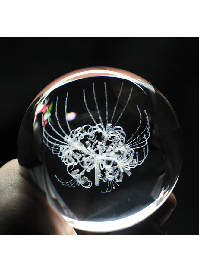 Bianhua Crystal Ball Ornaments Music Box Birthday Gift For Girls Birthday Gift For Best Friend Children Christmas-Color:Transparent-Dimensions:8cm Bianhua + + Crystal Lamp  - Image 4