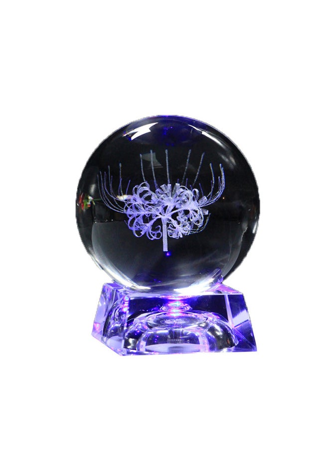Bianhua Crystal Ball Ornaments Music Box Birthday Gift For Girls Birthday Gift For Best Friend Children Christmas-Color:Transparent-Dimensions:8cm Bianhua + + Crystal Lamp  - Image 5
