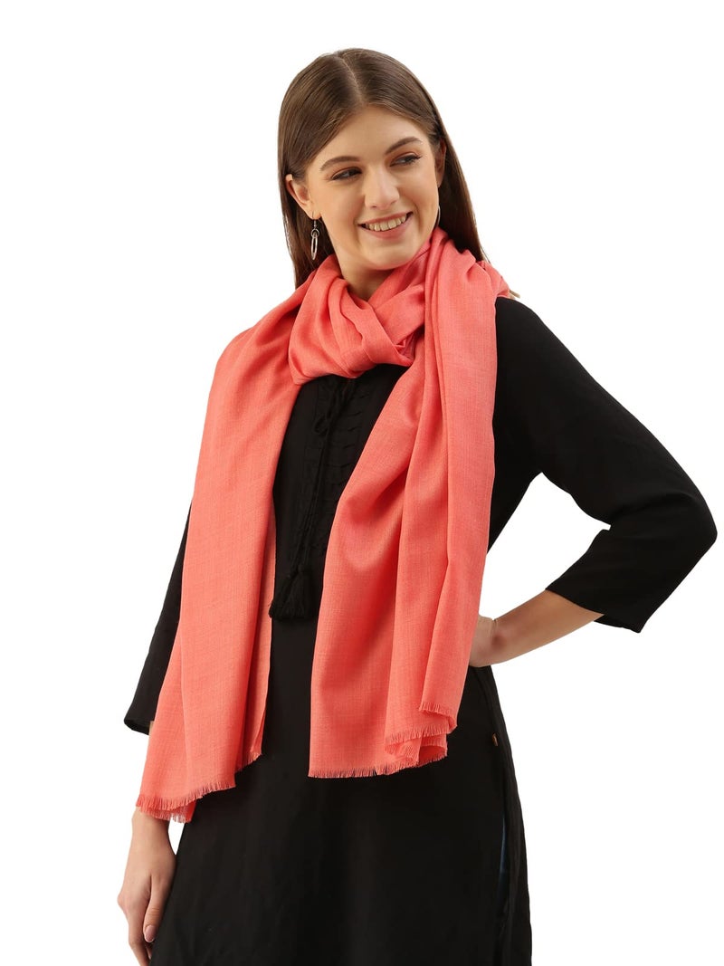 Pashmoda Women Dastaan Solid Shawl (Size : 101X203 CM) - Image 2