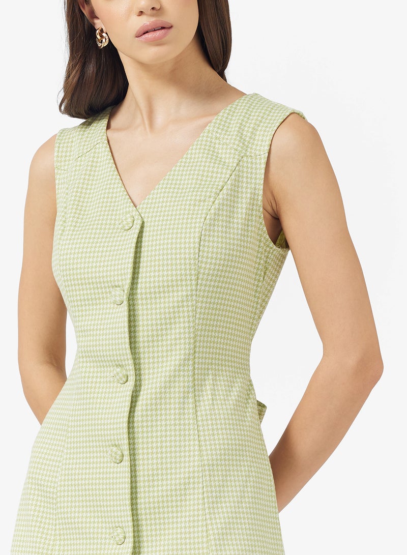 ELLA Gingham Print Dress - Image 3