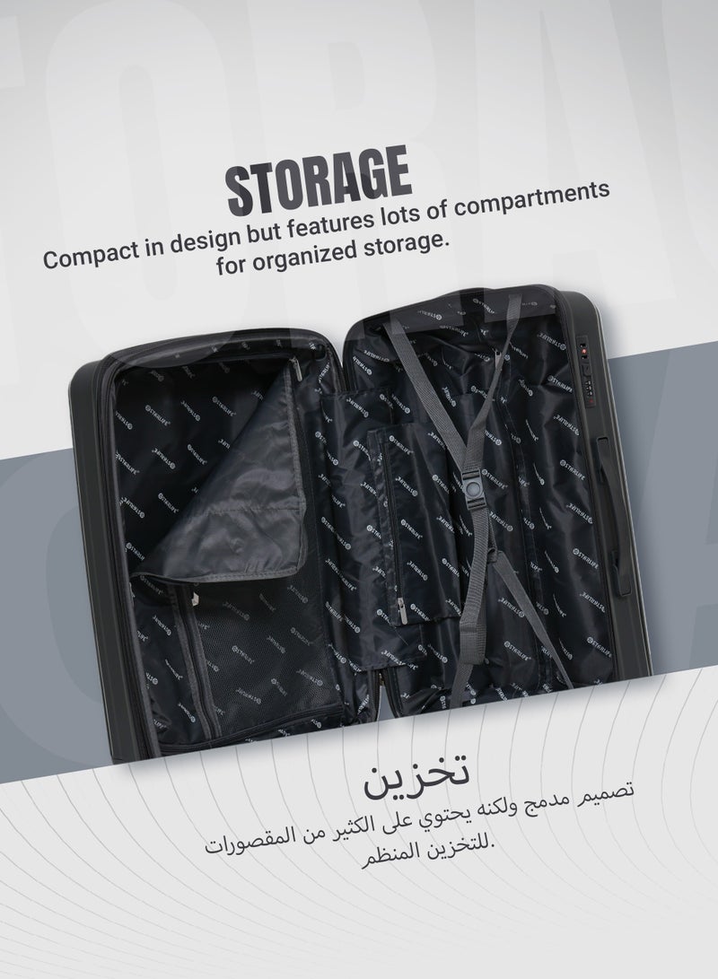 STARLIFE Luggage Set 3 Pieces PP Hard Side Bag 360 Degree Spinner Wheels Trolley Luggage Set With TSA Lock 20/24/28 Inches - Image 3