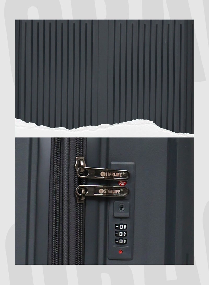 STARLIFE Luggage Set 3 Pieces PP Hard Side Bag 360 Degree Spinner Wheels Trolley Luggage Set With TSA Lock 20/24/28 Inches - Image 4