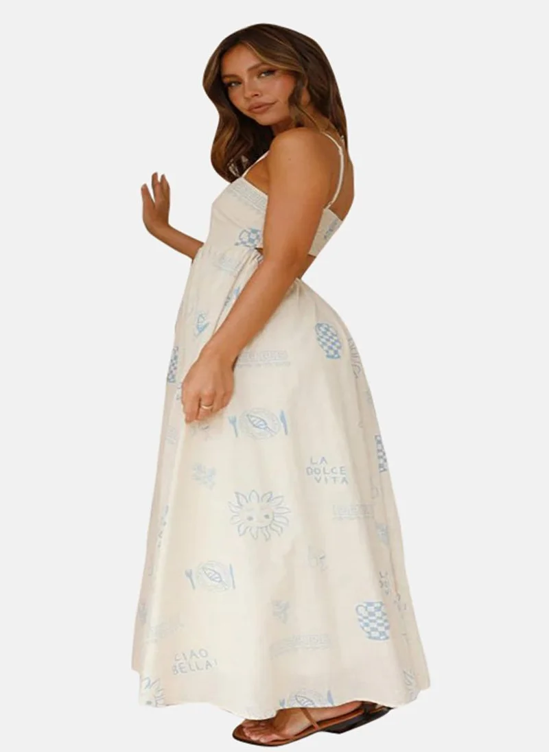 YUNIQEE Printed Sundress Dress