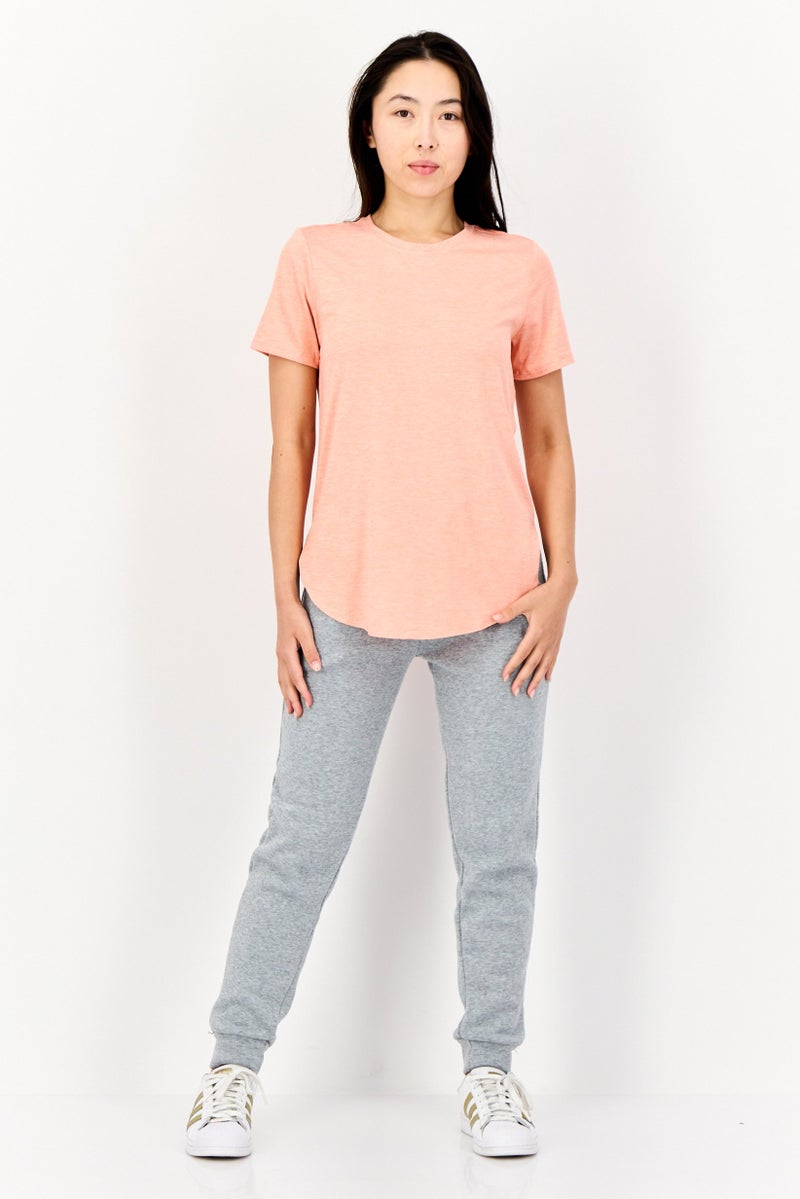 SKECHERS Women Sportswear Fit Short Sleeve Training T-Shirts, Peach - Image 4