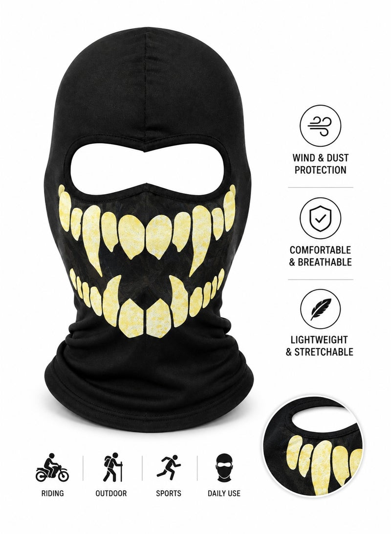 Black Skull Teeth Balaclava