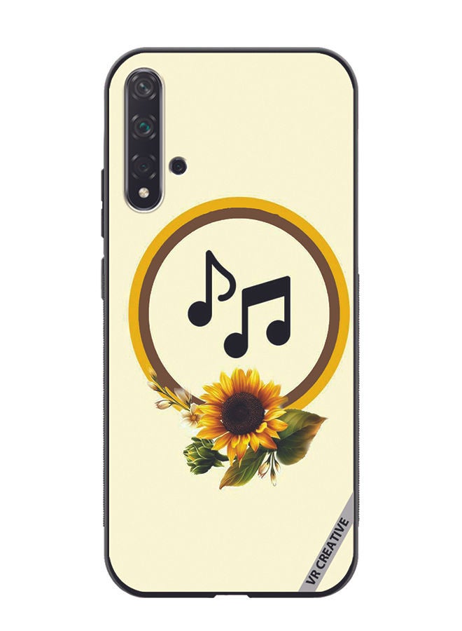 VR CREATIVE Protective Case Cover For Huawei Nova 5T Music Design Multicolour - Image 1