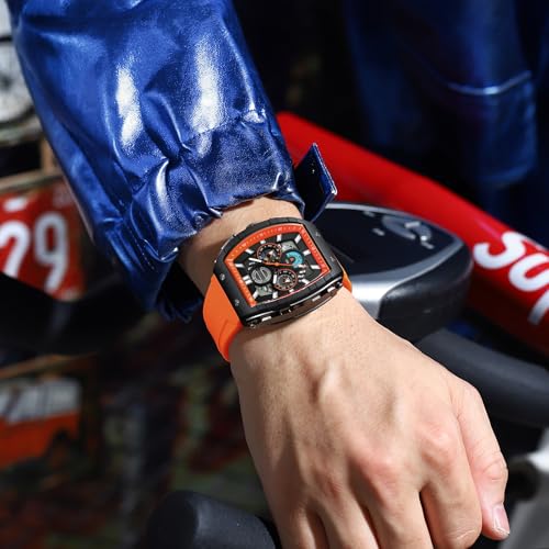 findtime Watches for Men Relojes para Hombres Unique White Blue Gold Wrist Watch Waterproof Sport Military Big Face Chronograph Analog Quartz Watch - Image 2