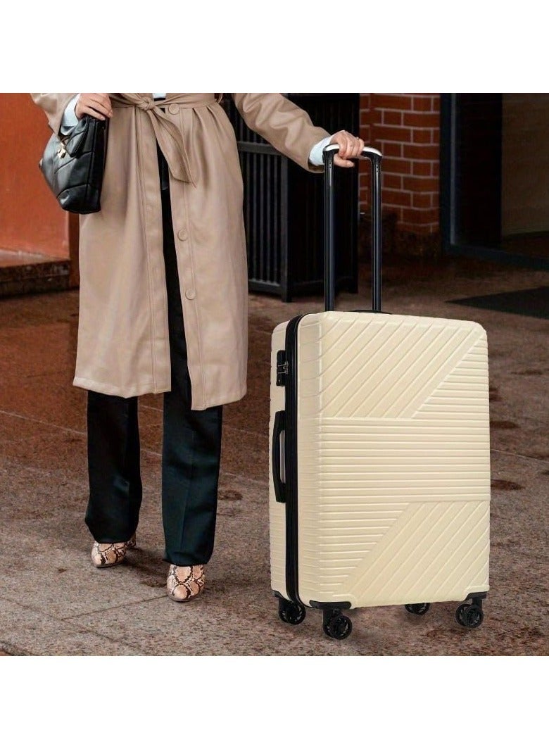 Adoro Pack of 3 ABS Hard side Weight-less Luggage Trolley Set 20/24/28 Inch with lock system - Image 2