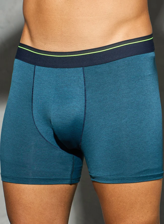 تكنوسبورت Technosport Men Solid Trunks with Elasto Lite