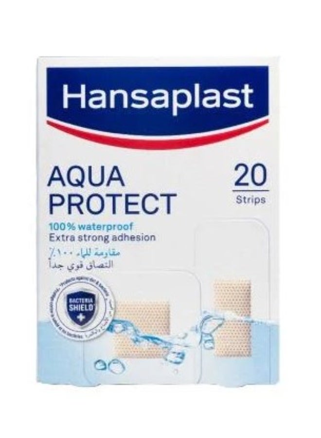 Hansaplast Aqua Protect 100% Waterproof Plasters - 20 Strips - Image 1