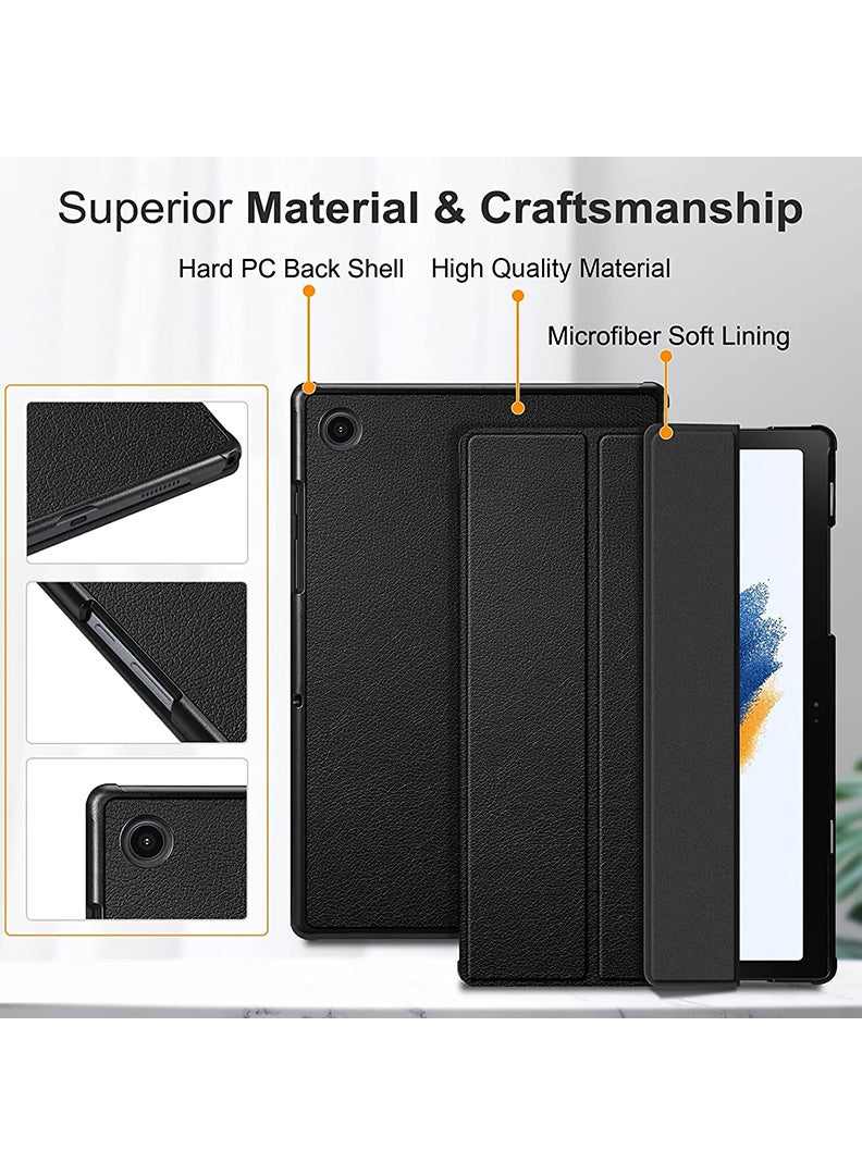 Theodor Protective Flip Case For Samsung Galaxy Tab A8 10.5 (2021) With Trifold Stand Auto Wake Sleep Shockproof Cover Face copy - Image 2