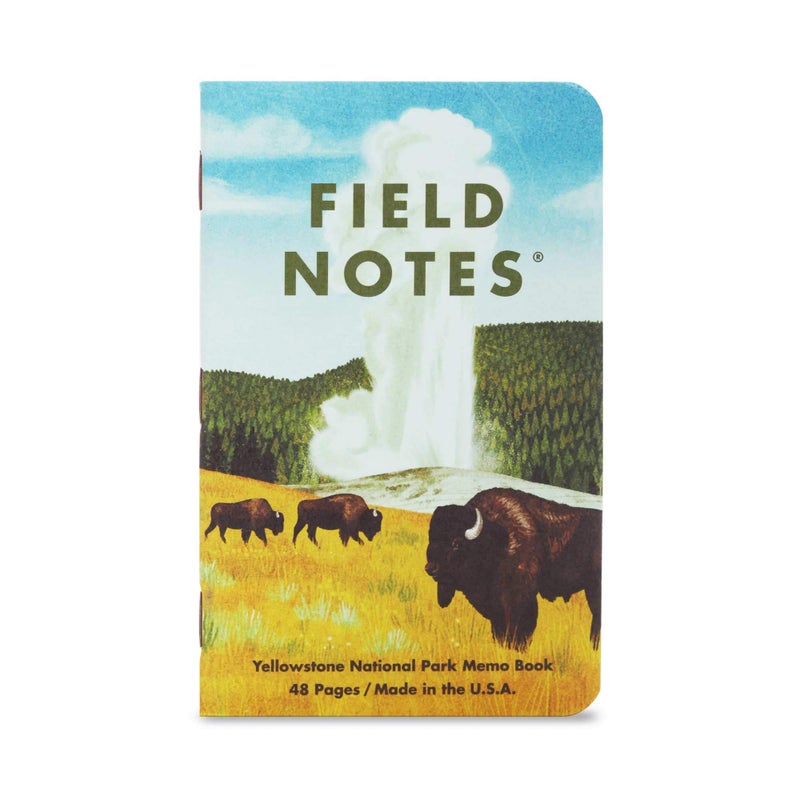 Field Notes: National Parks Series (Series C - Rocky Mountain, Great Smoky Mountains, Yellowstone) - Graph Paper Memo Book 3-Pack - 3.5 x 5.5 Inch - Image 4