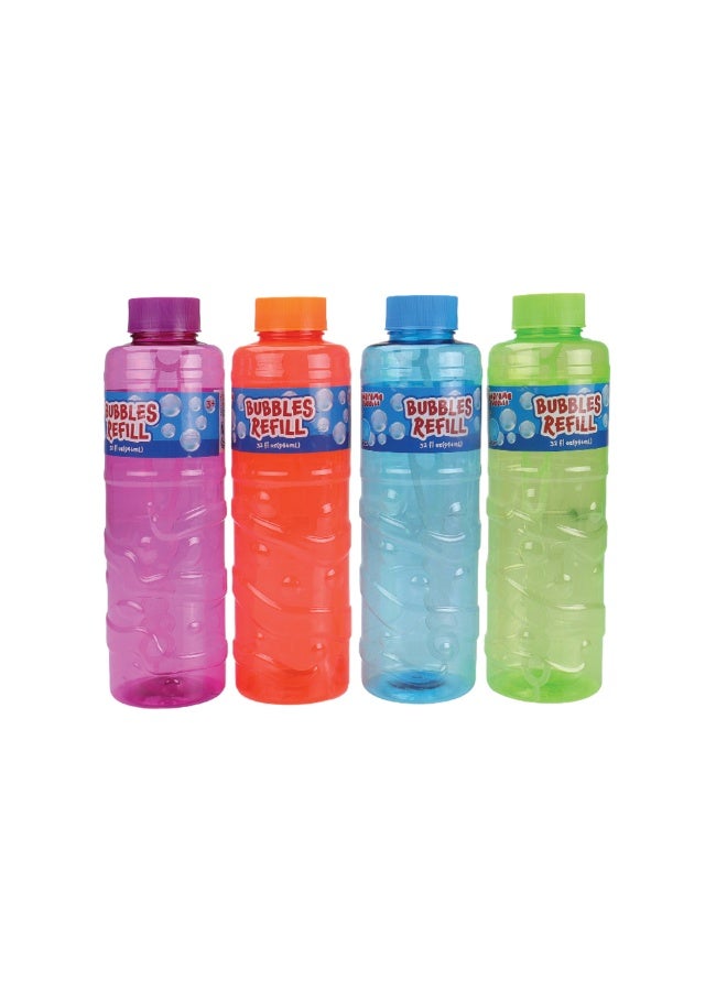 Bubbles 32Oz Bubble Refill With Wand, 4Astd - Image 1