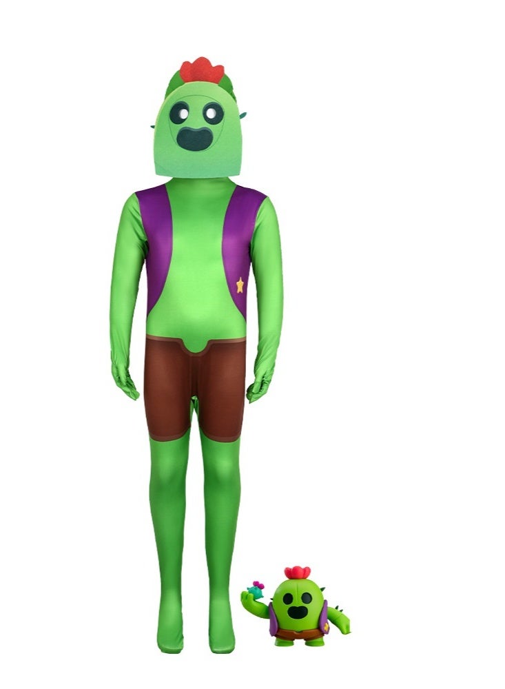 NIBEMINENT Halloween Brawl Stars role-playing costume one-piece tight-fitting outfit - Image 1