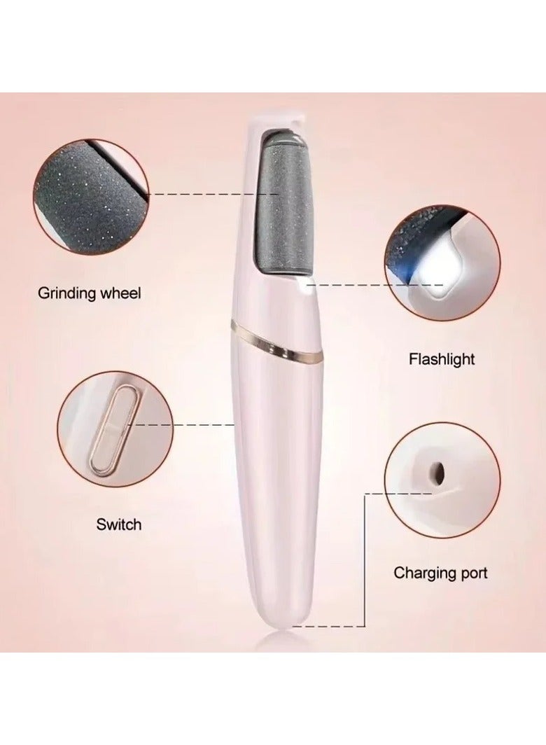 Rechargeable Pedicure Tool for Dead Skin Remover | Foot Roller for Dead Skin and Hard Skin Removal | Foot Care | Pedicure for Cracked Skin, Foot Exfoliating Roller - Image 2