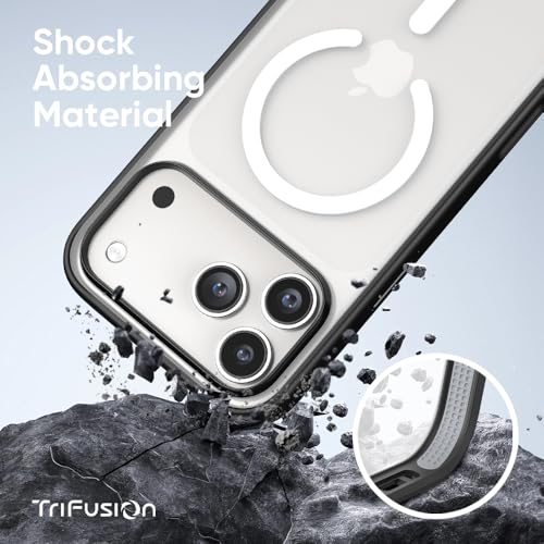 FLOLAB Surtect TriFusion Magnetic for iPhone 17 Pro Case Protective Slim Design Magsafe Compatible Military Grade Clear Matte Translucent - Image 3