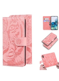 Case Cover For Samsung Galaxy S20 Plus Tiger Embossing Pattern Horizontal Flip Leather Case with Holder & Card Slots & Wallet Pink