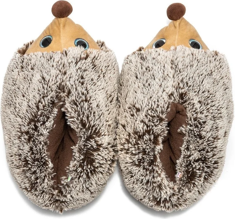Twigy CC0650 Tw Hedgehog 23 Brown Animal Figured Women's Slippers