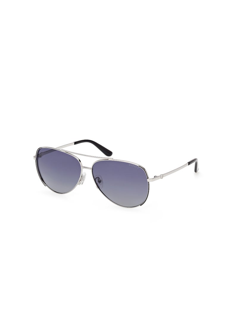 GUESS FULL RIM FEMALE PILOT SILVER METAL SUNGLASSES - Image 1