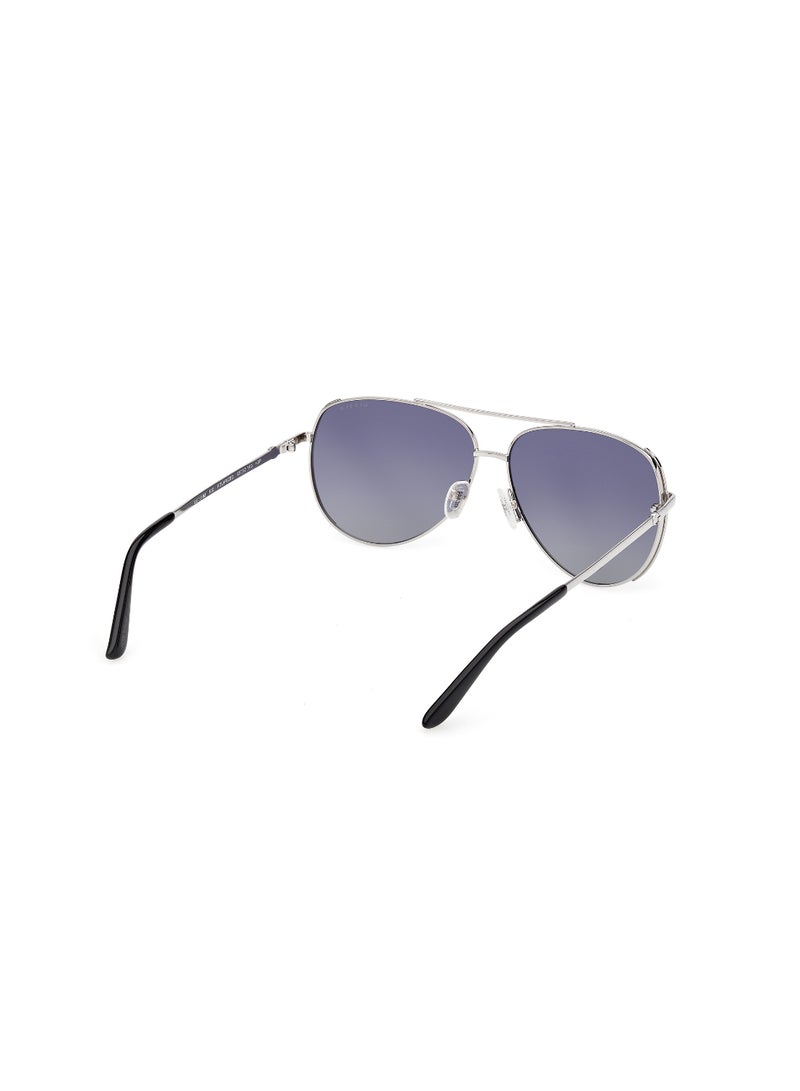 GUESS FULL RIM FEMALE PILOT SILVER METAL SUNGLASSES - Image 5