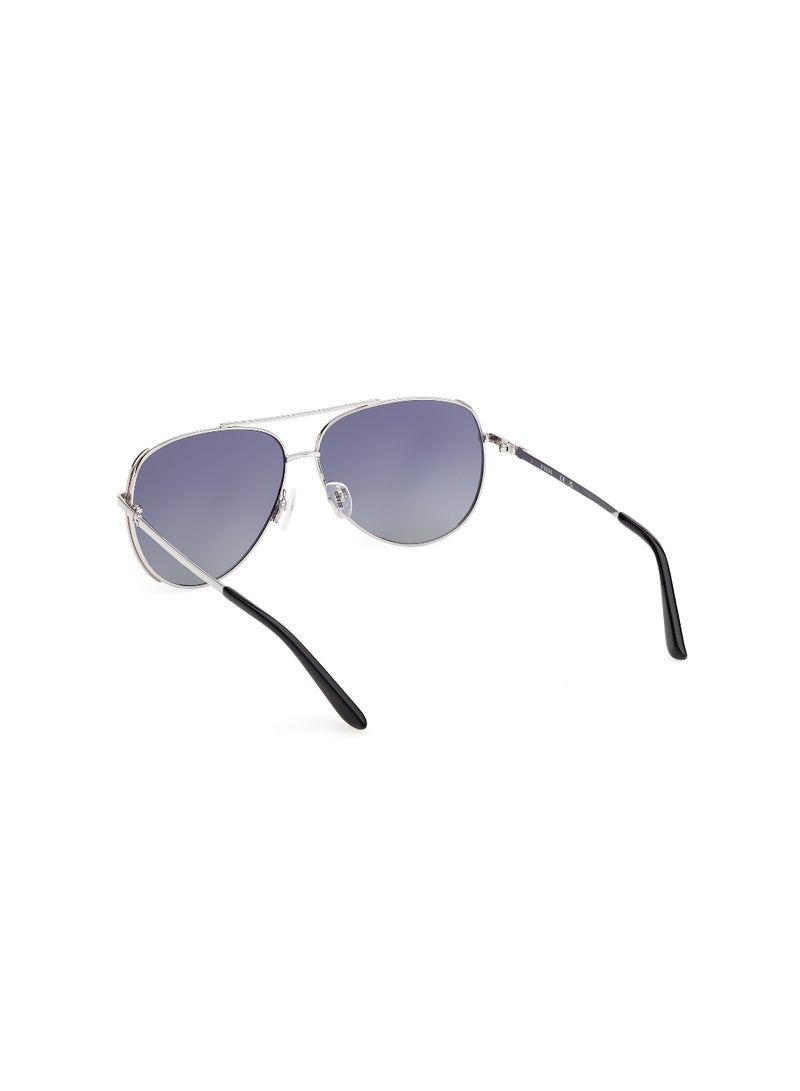 GUESS FULL RIM FEMALE PILOT SILVER METAL SUNGLASSES - Image 3